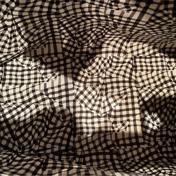 MCM Dark Leather Tote with Subtle Pattern - Picture 3 of 6